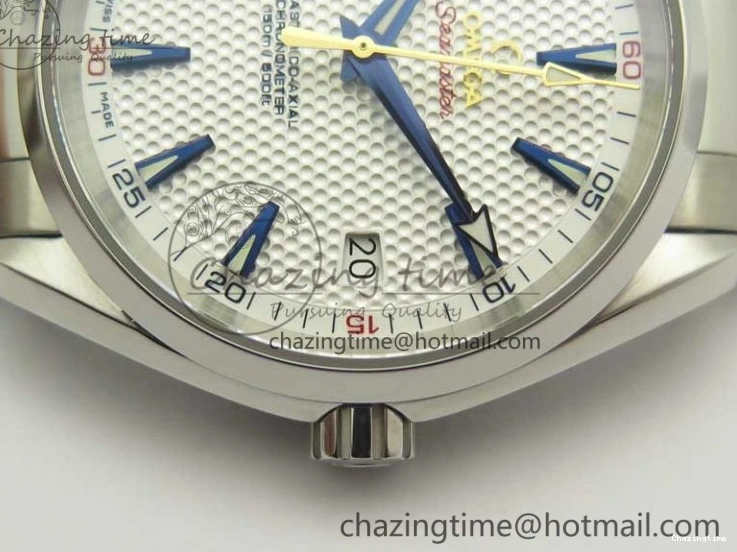 0121 Bright Aqua Terra Master Ryder Cup Edition VSF 1:1 Best Edition White Textured Dial on SS Bracelet A8500 Super Clone 8018